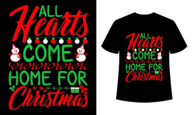 Vector christmas t-shirt design