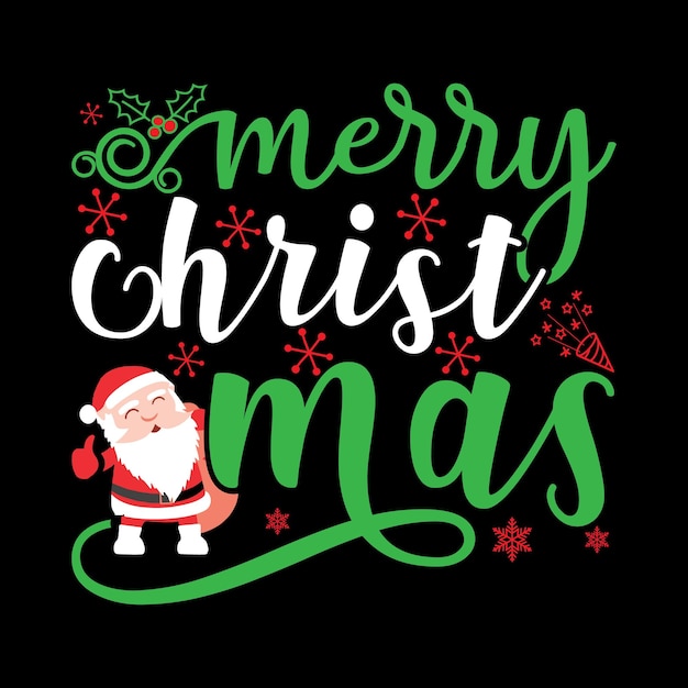 Vector christmas t-shirt design