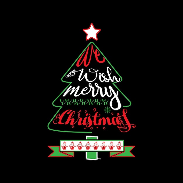 Vector christmas t-shirt design