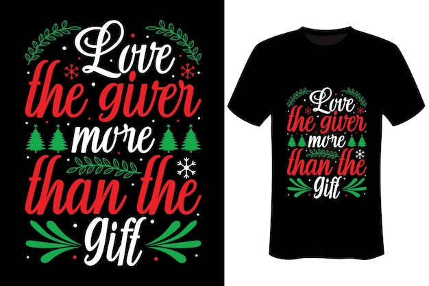 クリスマスのTシャツのデザイン