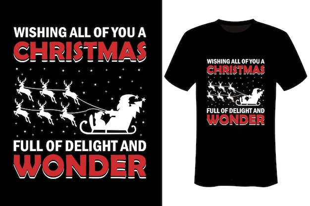 Рождественский дизайн футболки