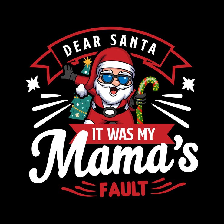 वेक्टर christmas t shirt,sticker,bag,mug design