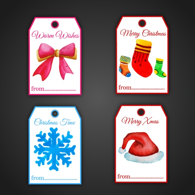 Christmas tags collection