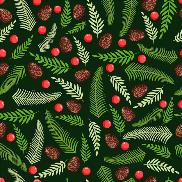 天然の松の枝,<unk>,ベリーでクリスマスの質感 メリークリスマスのベクトルイラスト