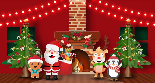 Christmas themed background design