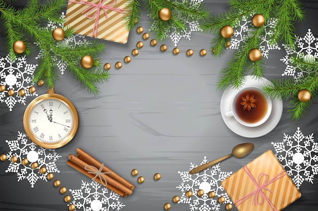 Vector christmas themed background