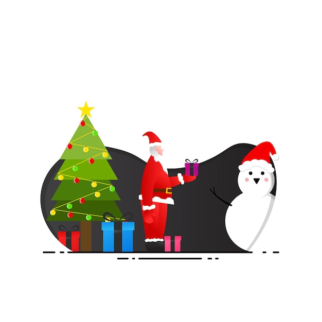 Vector christmas themed design on a white background