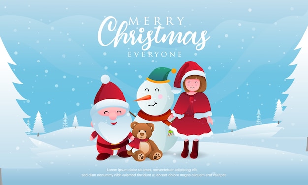 Vector christmas themed greeting