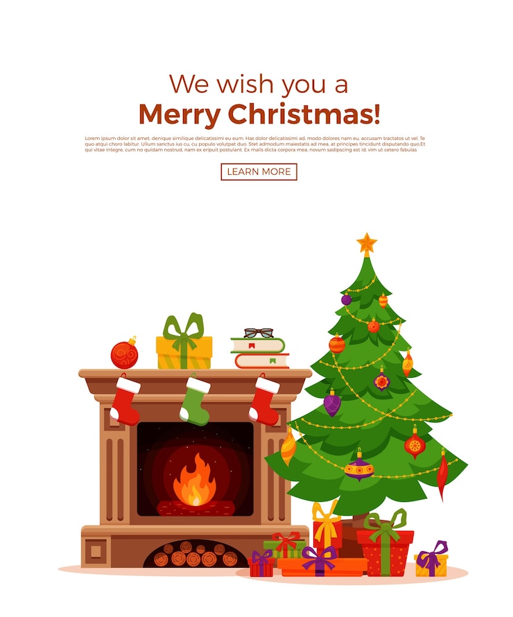 Vector christmas themed illustration