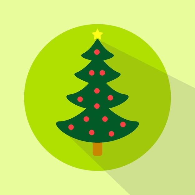 クリスマス ツリーの背景デザイン クリスマス関連デザインのフラット ベクトル illustratiopn