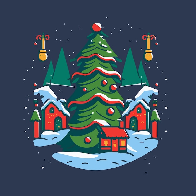 christmas tree background vector illustration xmas trees
