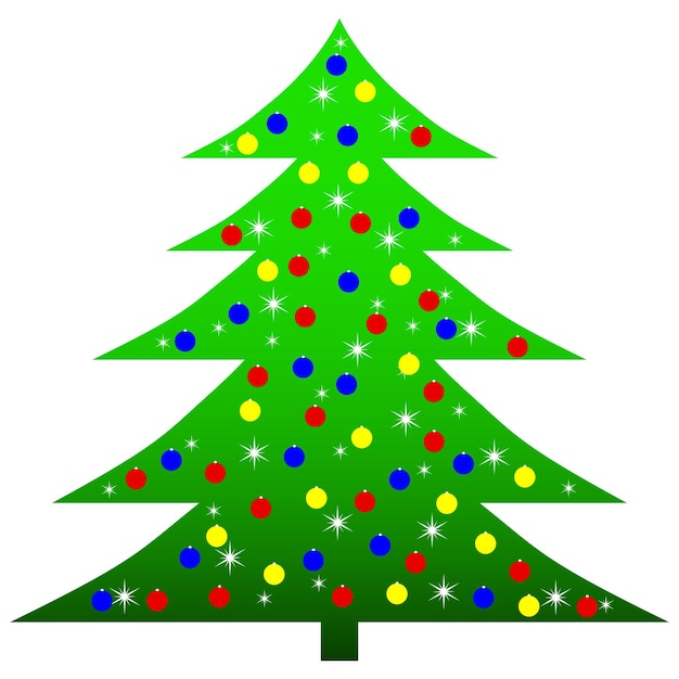 Vector christmas tree background