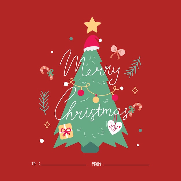 Christmas tree card