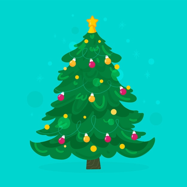 Vector christmas tree concept