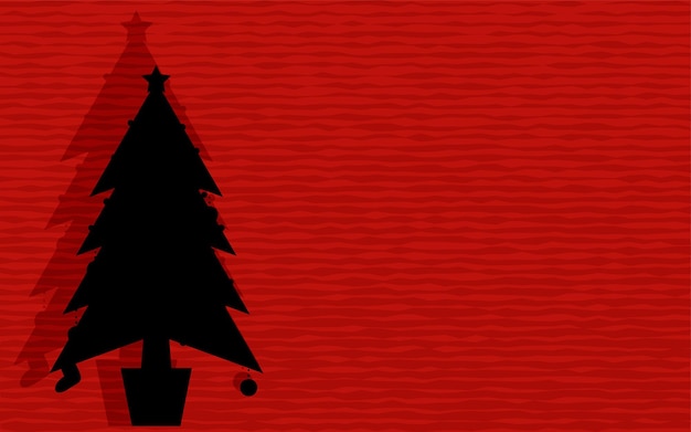 Vector christmas tree cutout background material