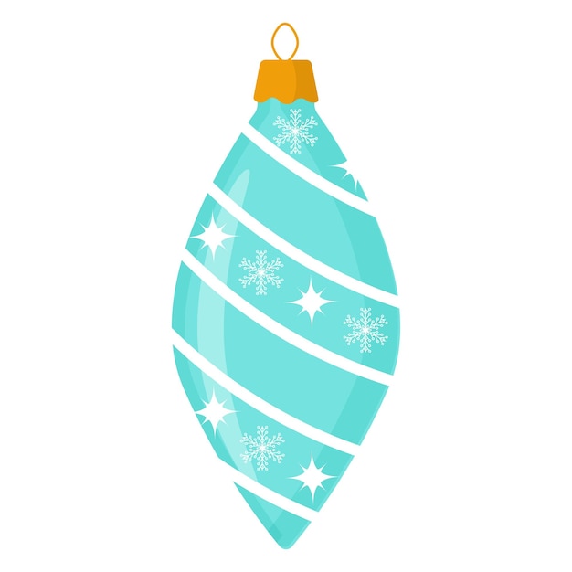 Christmas tree decorations isolated set Vector illustration