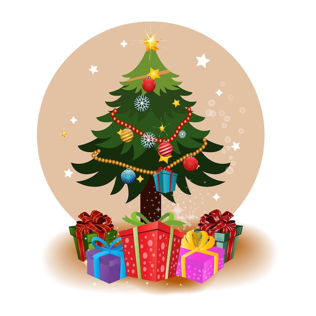 Vector christmas tree free download