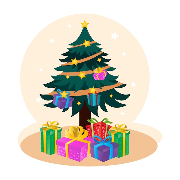 Vector christmas tree free download