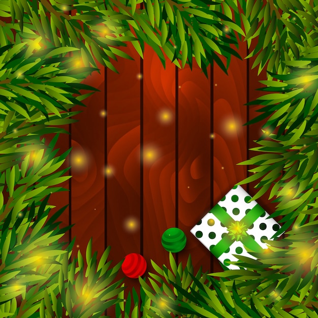  Christmas tree and Gift Box background