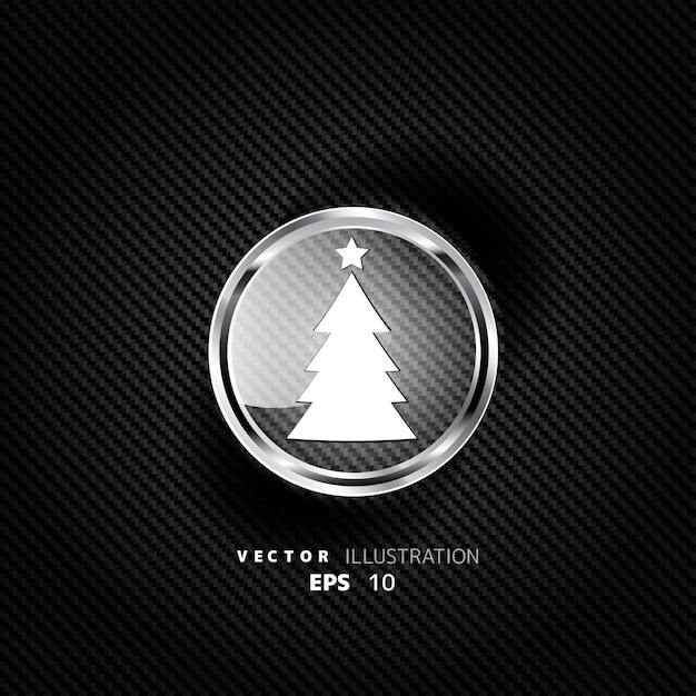 Vector christmas tree icon