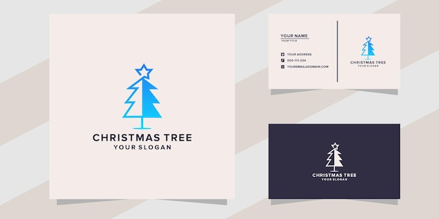 Christmas tree logo and business card