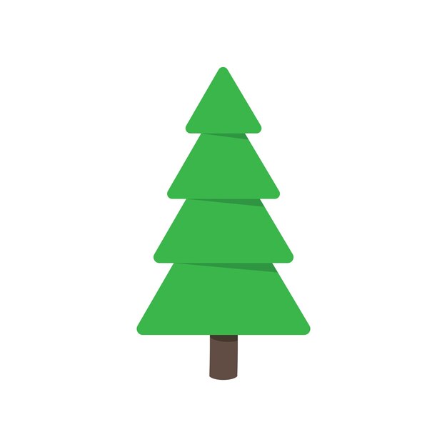 Christmas tree made from gift boxes icon sign vector illustration Symbol of family xmas holiday