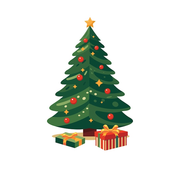 Vector christmas tree ornaments