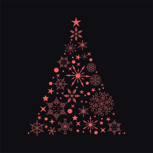 Vector christmas tree ornaments