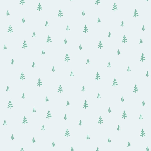 Christmas tree pattern simple style vector image