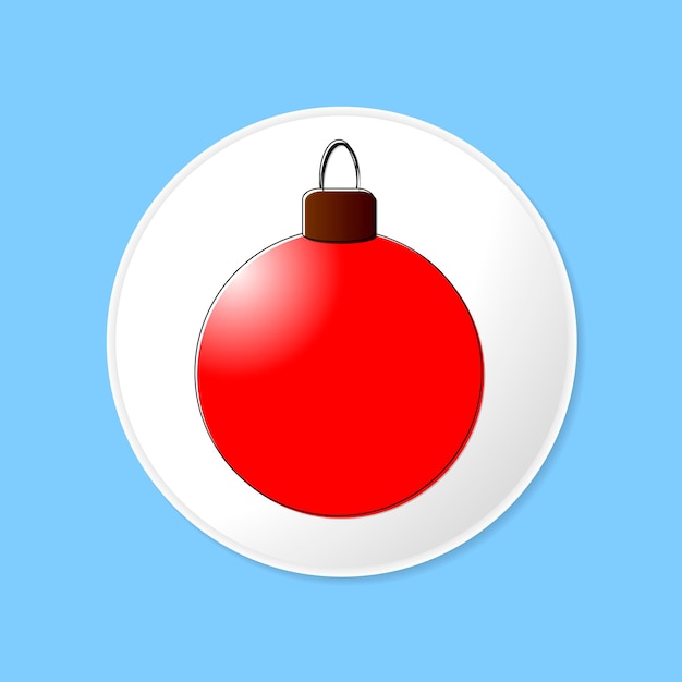 Christmas tree toy icon