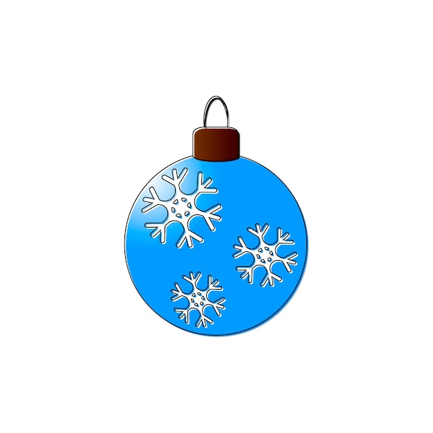 Vector christmas tree toy icon