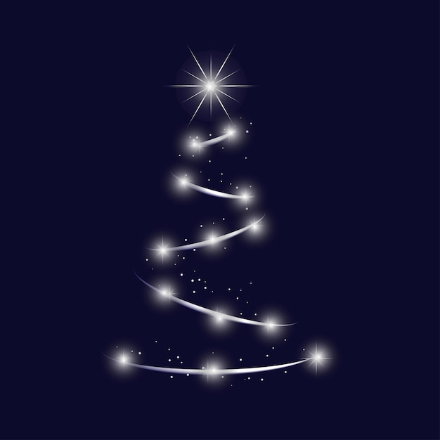 Рождественская елка вектор рождественский фон с деревом