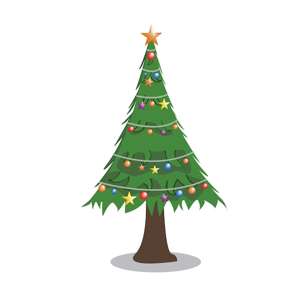 Christmas tree vector element