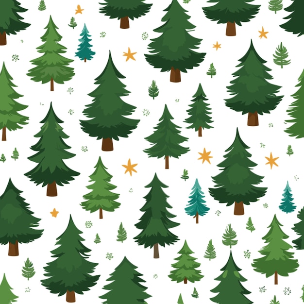 Christmas tree vector on white background