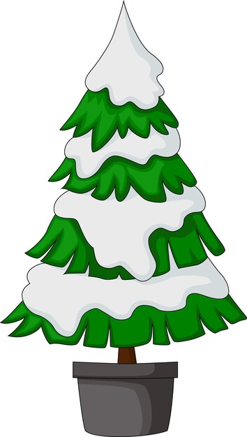 Christmas tree on white background