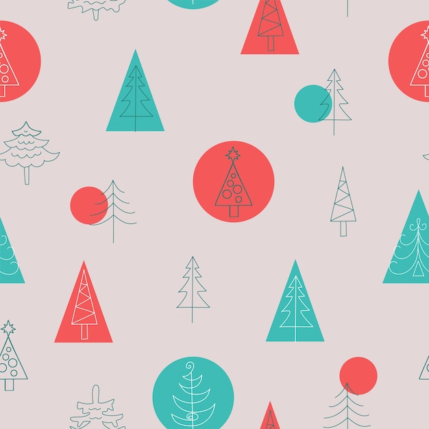 Christmas trees pattern1