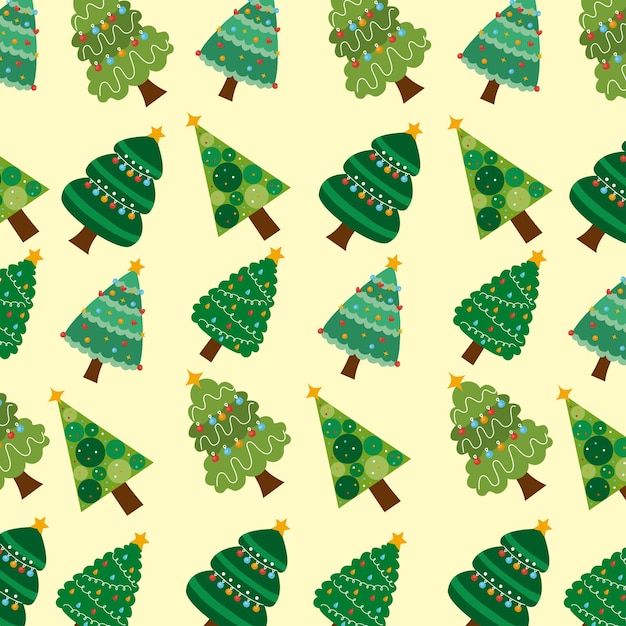 Christmas trees pattern