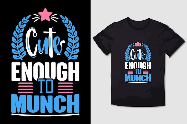 T-shirt di natale carina abbastanza da munch