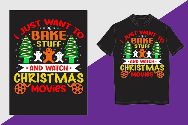 Vector christmas tshirt design 1