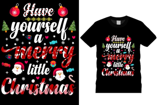 Vector christmas tshirt design