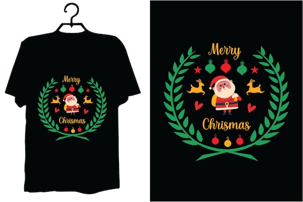 Vector christmas tshirt design