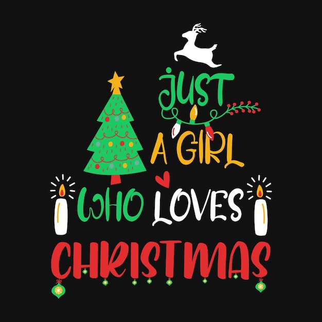 Vector christmas typography background design