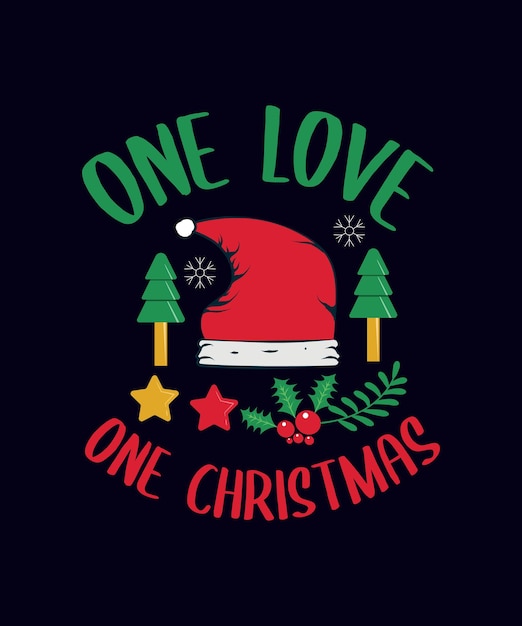 Christmas Typography t shirt design