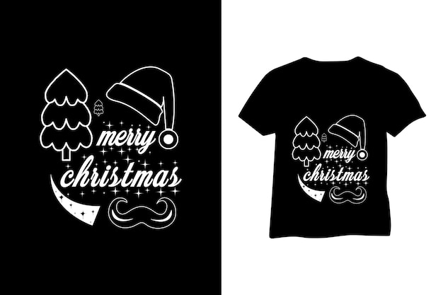 Christmas typography t-shirt design