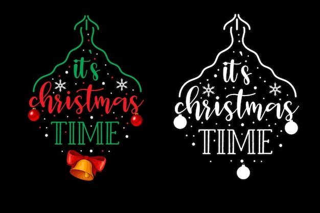 Christmas typography tshirt design Christmas vector typography tshirt design