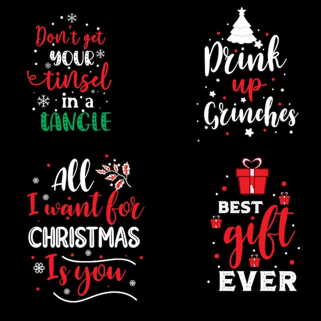 Vector christmas typography tshirt design
christmas vector typography tshirt design