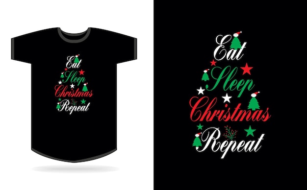 Christmas typography tshirt design for print