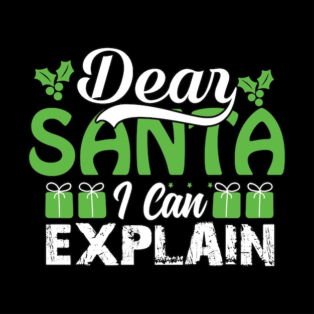 Christmas typography tshirt design vector