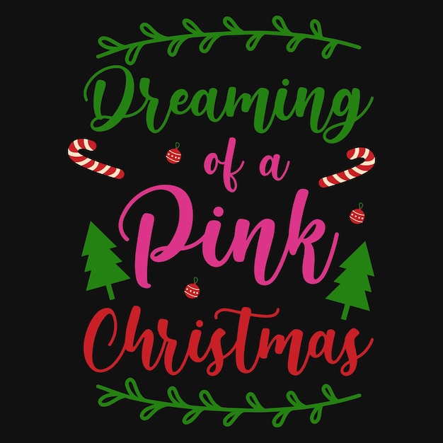 Christmas typography tshirt design