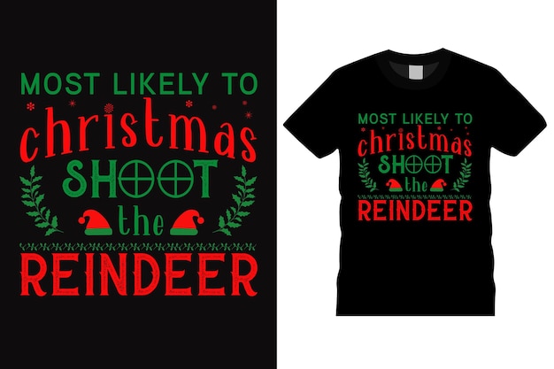 Christmas typography vector t shirt design